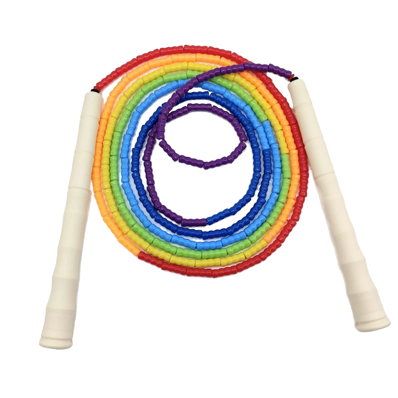 NEVERTOOLATE LONG HANDLE soft pvc good quality beaded jump rope 11ft 3m real length skipping rope fitness skill equipment