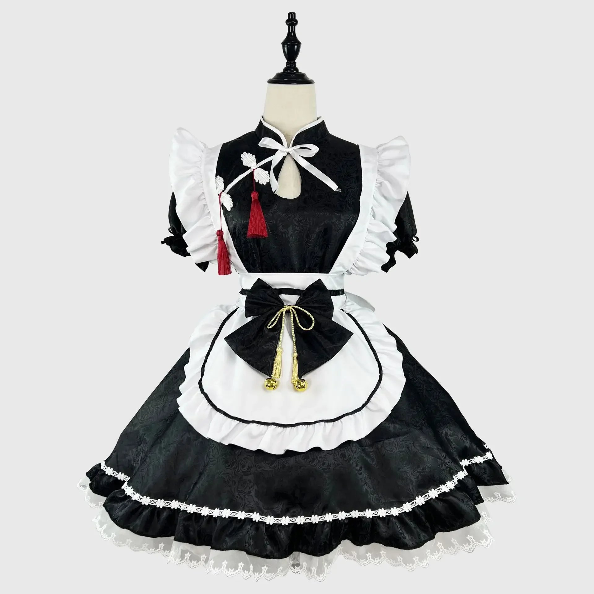 Chinese Style Maid Lolita Cosplay Costume S-5XL Women Cheongsam Dress Halloween Party Waitress Role Play Animation Show Dropship