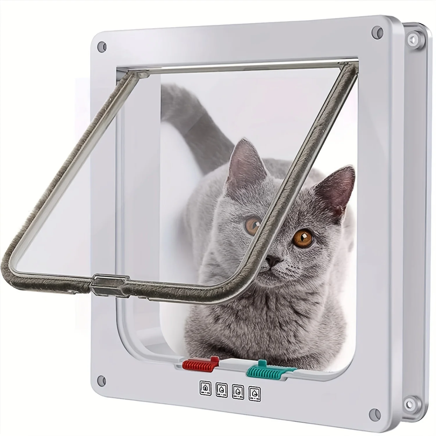 Pet Door Multi-Function Two-Way for Cats and Dogs
