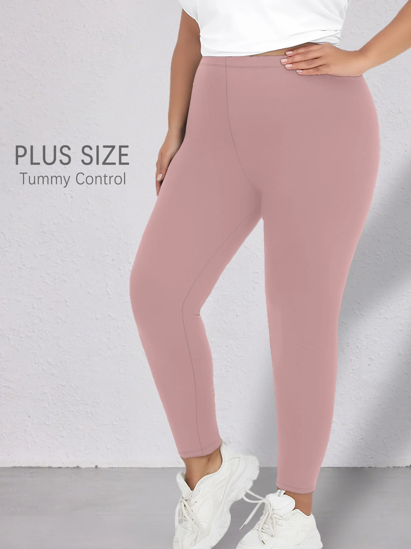 564000-48e722.jpg Plus size Women's Super Soft Leggings, High Elasticity for Workout Yoga Running and Daily Casual Wear Comfort Stretch Tights - Image 1