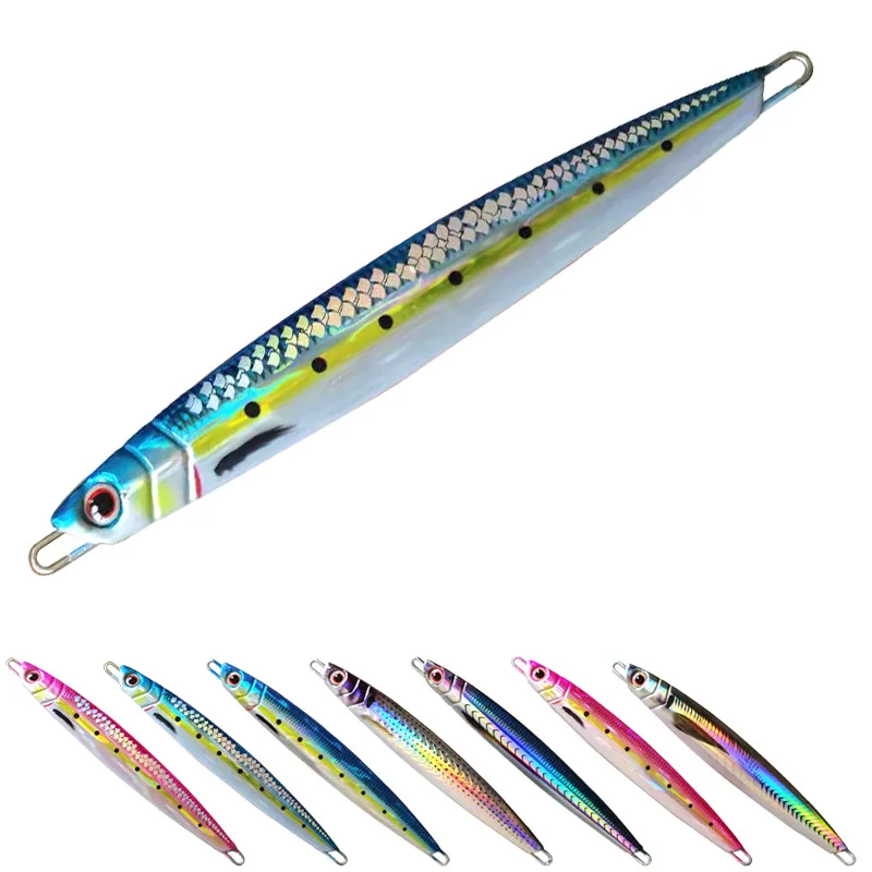 Japan 60g 80g 100g 120g 150g 3D-Druck Messer Jig Jigging Köder Slow Jig Seebarsch Makrele Thunfisch Boot Fischerboot Angelköder