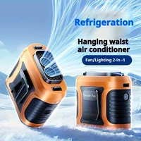 Ventilateur de ceinture à clip 2026 6000 mAh 13500 tr/min double ventilation, portable, rechargeable, pour extérieur et chantier 1