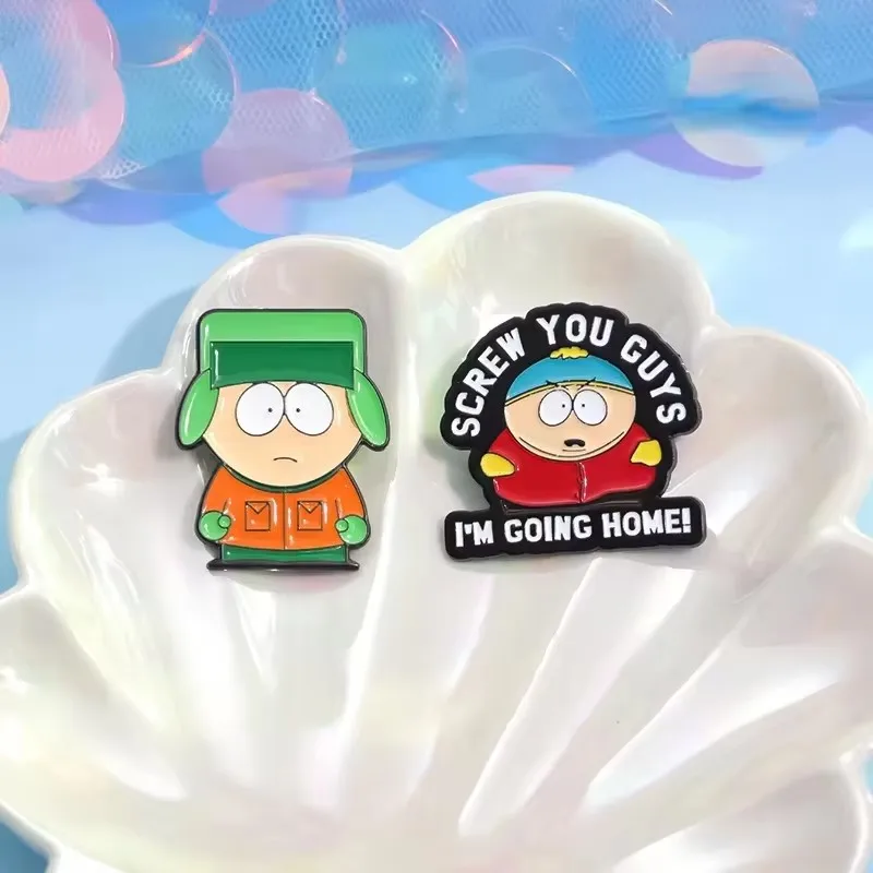 Enamel Pins Cartoon Animated Character Custom Cute Metal Brooches Lapel Badges Funny Party Jewelry Gift for Kids Friends