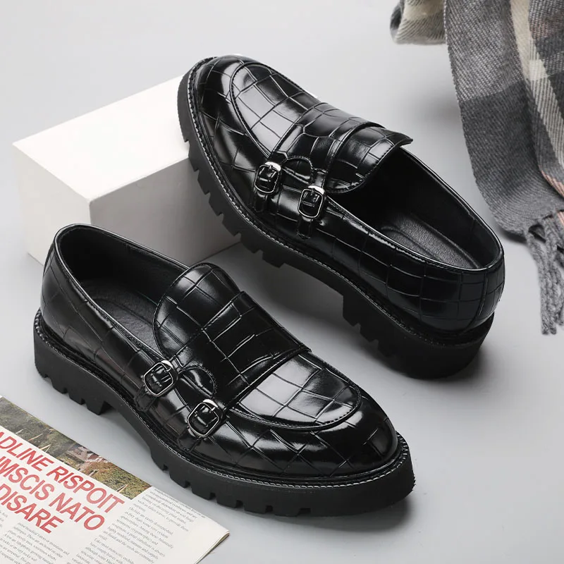 Mens Leather Dress Shoes Formal Party Casual British Luxury Business Career Derby Fashion Groom Wedding Evening