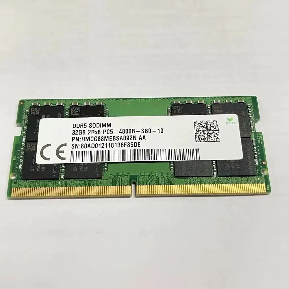 1 pcs For SK Hynix RAM HMCG88MEBSA092N 32G 32GB 2RX8 PC5-4800B-SB0