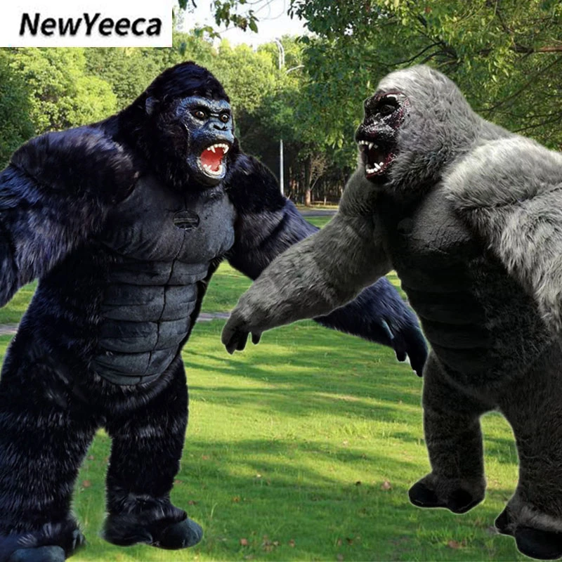 Ferocious Gorilla Furry Inflatable Clothse Animal Party For Adult Halloween Christmas Festival Carnival Wedding | - AliExpress