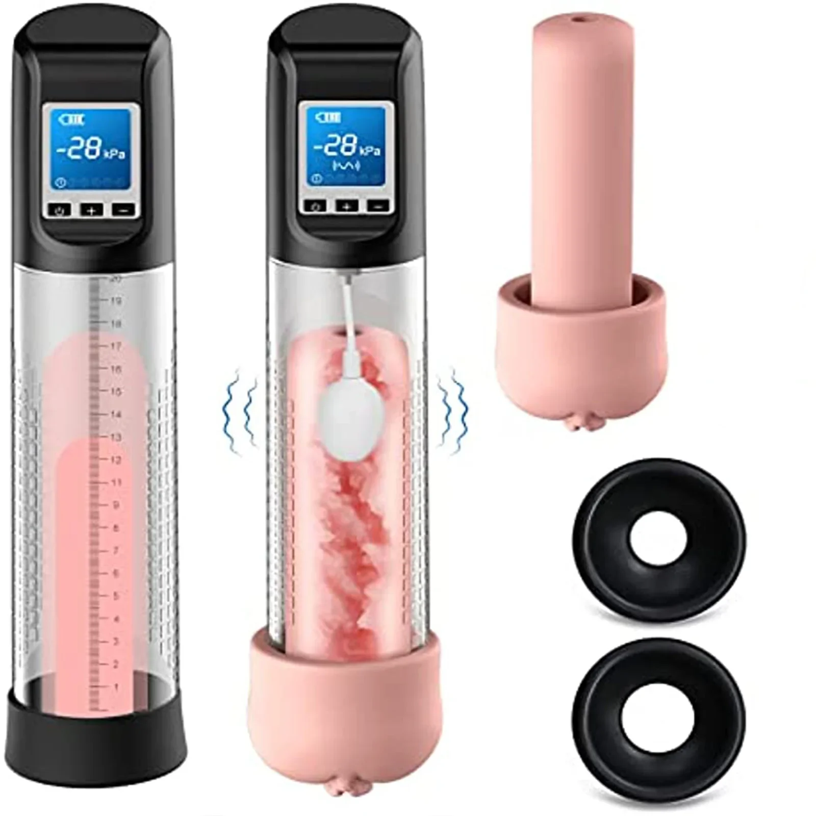 Automatic Electric Vacuum Penis Pump Suction Intensities High-Vacuum Air Pressure Penis Enlargement Extend Pump Sex Toys for Men