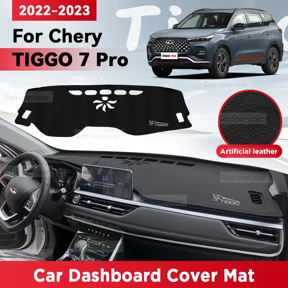 

For CHERY TIGGO 7 Pro 2022 2023 Car Dashboard Mat Sun Shade Pad Avoid Light Mat Instrument Desk Carpet Protection Accessories