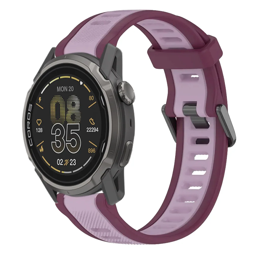 Versatile Silicone Smartwatch Strap in Multiple Sizes