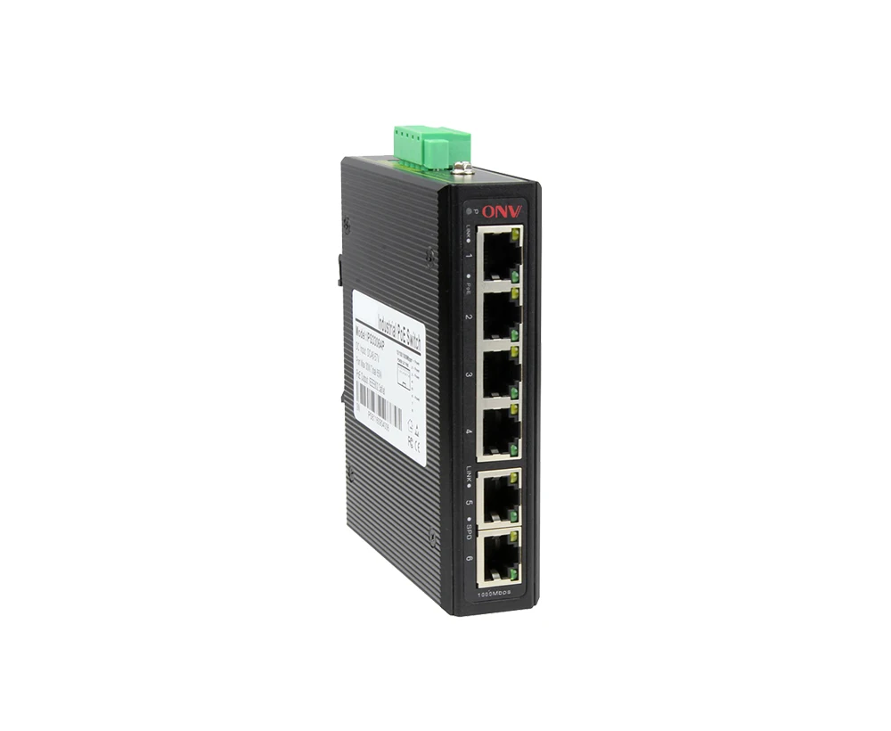 

ONV unmanageable outdoor 4 Port POE 10/100/1000MMbps 2 Ports Uplink industrial network switch PoE