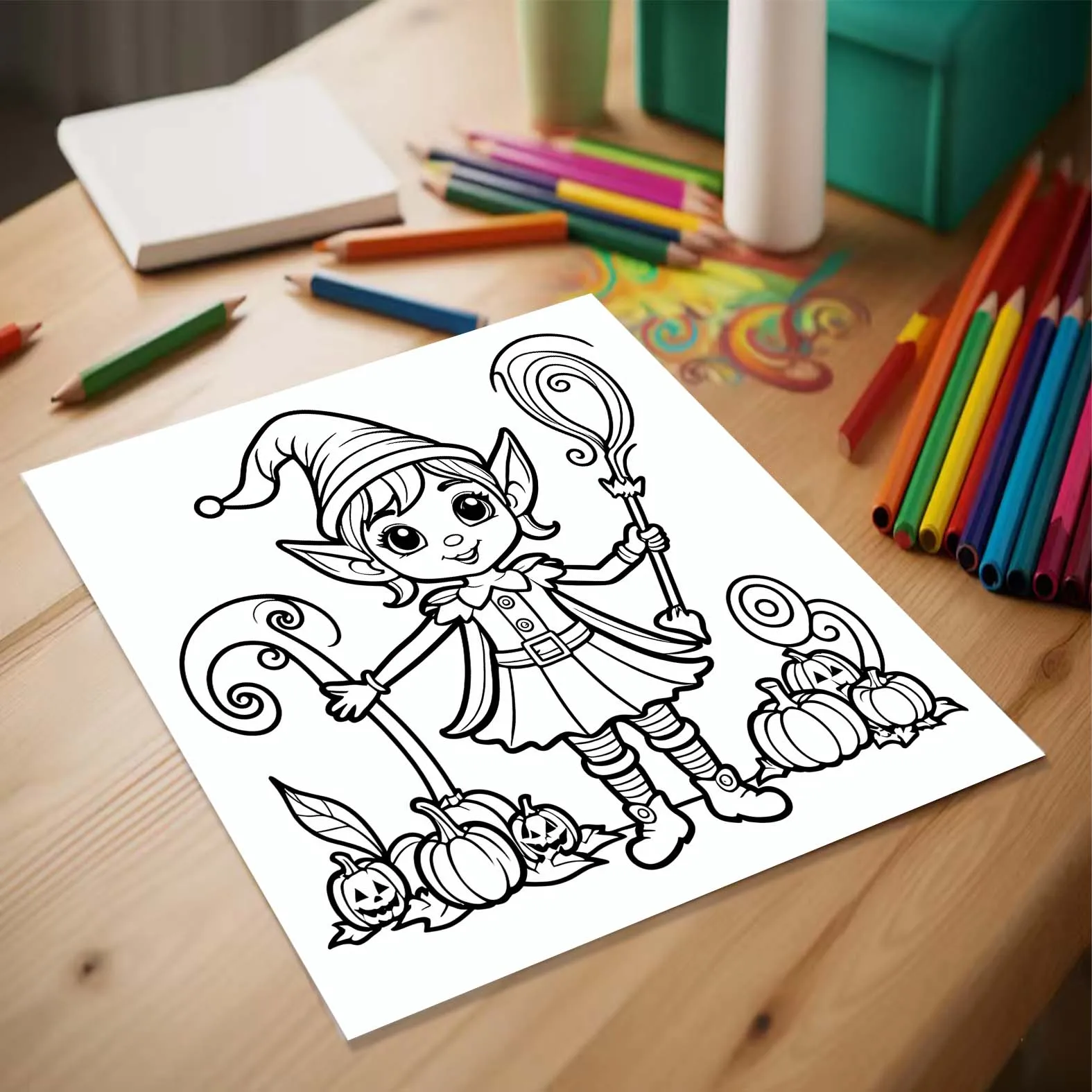 CREEPY KAWAII Coloring Book Thick Paper for Adult Teenagers for Emotional Relief, For Relaxation Educational Doodles Books ﻿ 6