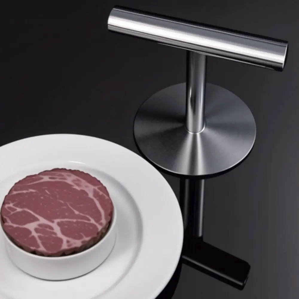 Adjustable Thickness Stainless Steel Hamburger Press