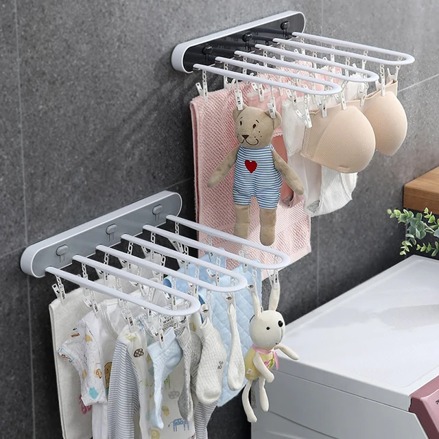 1Dcs Multifunkciós Paszta Típusú Tároló Állvány Egyszerű Otthon Ush Összecsukható Zokni Többports Fehérnemű Fogasok - Image 2