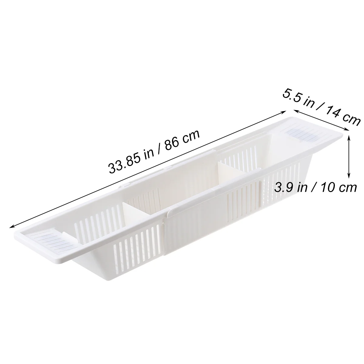 Retractable Bath Tray Bathtub Shelf Storage Rack Toys Organizer Rust-free