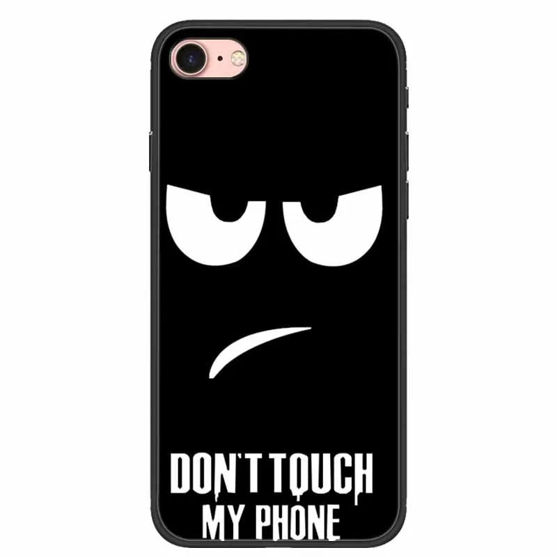 Sleek Black Silicone Soft Protective Case for iPhone - Cool and Durable Design