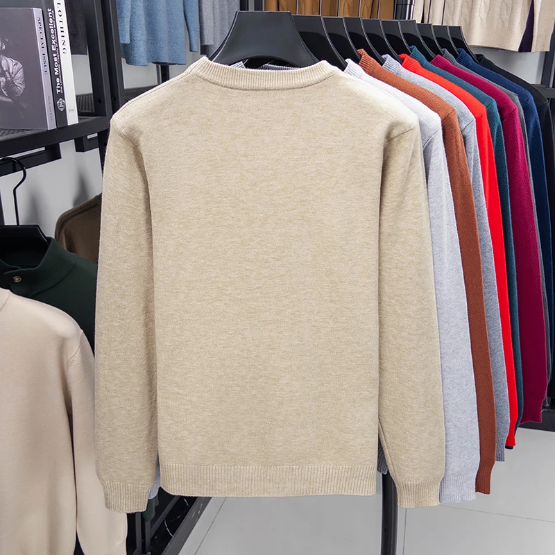 Men's Thick Knit Pullover Sweater, Casual Crew Neck Winter Sweater S658aa9eaa1454b1e8d42a621f0b87229y