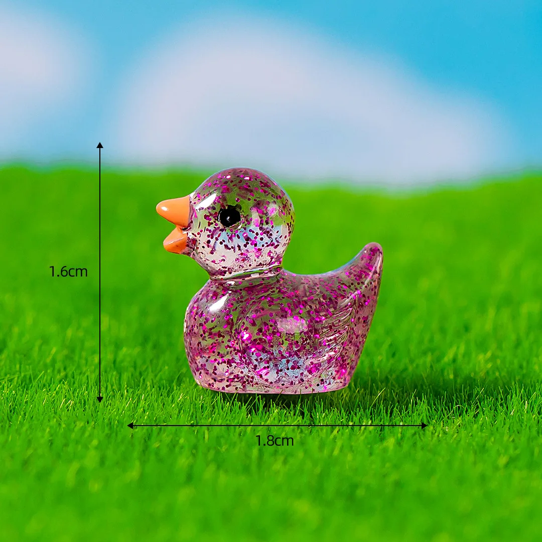 10-30PCS Mini Ducks King Glow At Night Fairy Garden Kawaii Decor Luminous  Duck with Crown Home Accessories Dollhouse - AliExpress