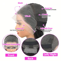 Straight Perruques Cheveux Humains 32 Inch Wigs Human Hair Perruque Brésilienne Human Hair Wigs 13x6 Perruque Cheveux Humains Perruque Femme Transparent Hd Lace Wigs Lace Frontal 13x6 3-5 workdays delivery 4