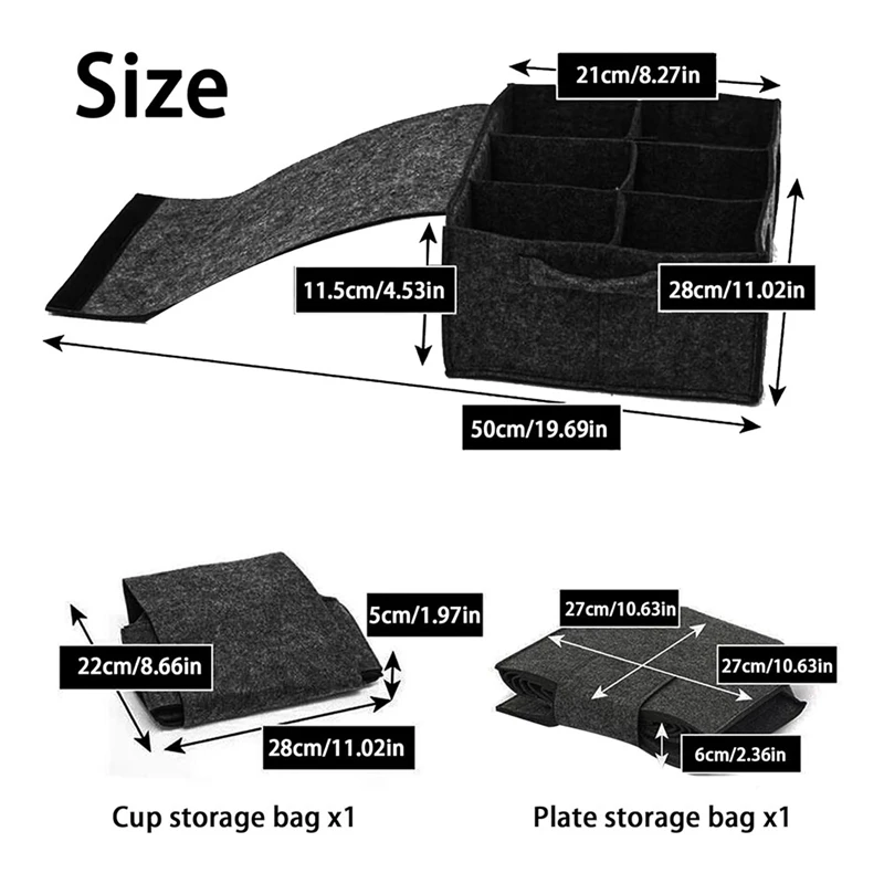 Set Of 2 Motorhome Plate Holders, Motorhome Plate Holder, Felt Cup Holder, Camping,Felt Cup Holder Camping