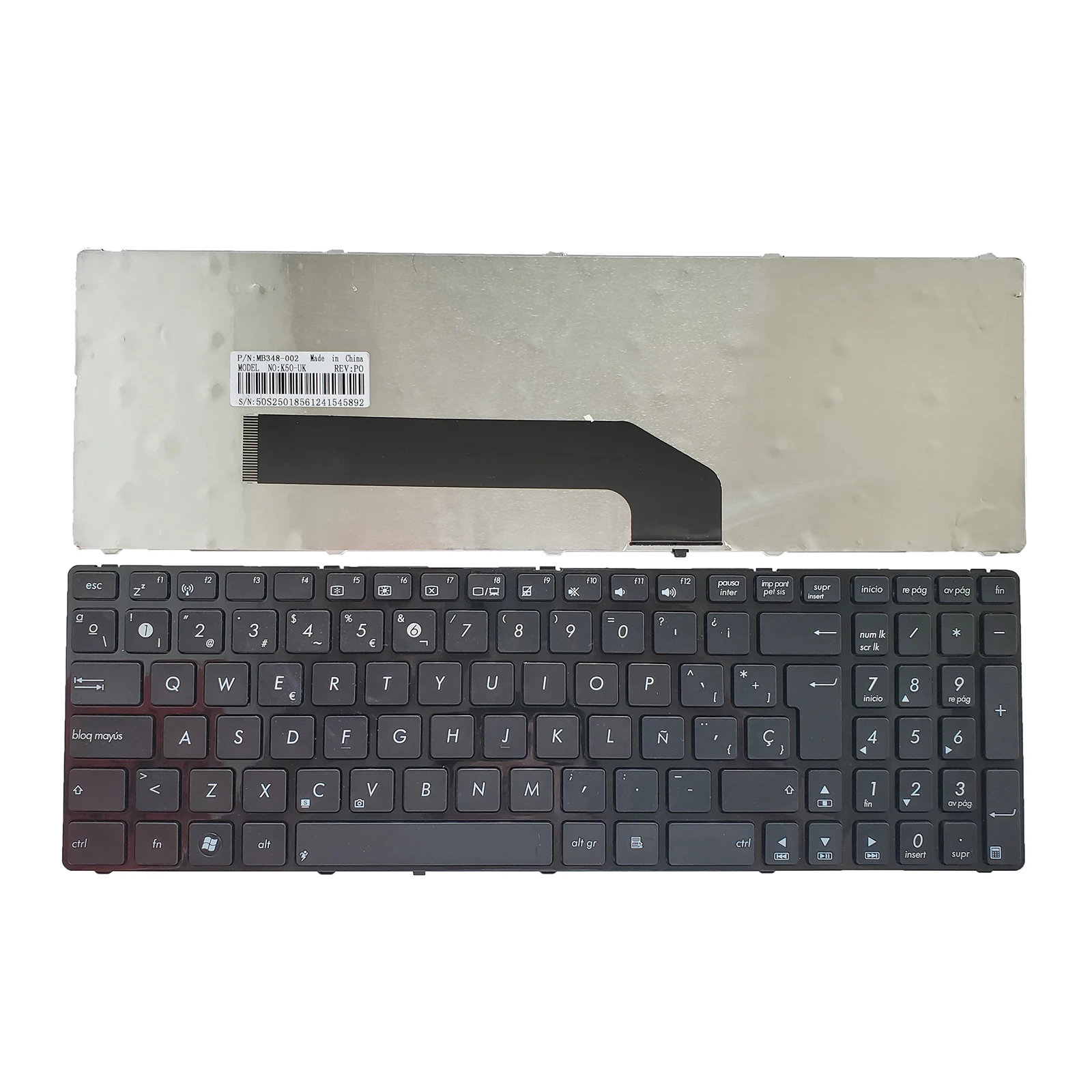 

NEW for Asus K50 K51 K60 K50AB K50AD K50AF K50IN K50IJ SP Keyboard with frame
