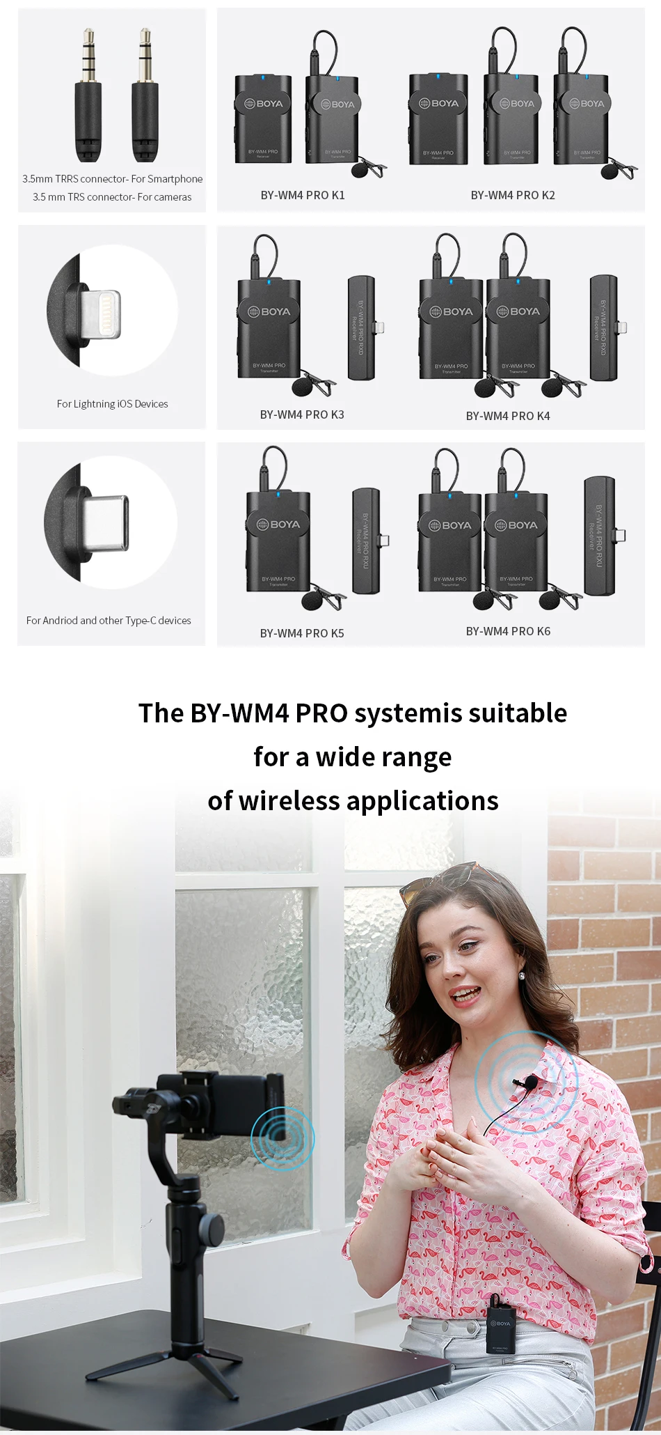 lapela sistema de microfone para iphone huawei