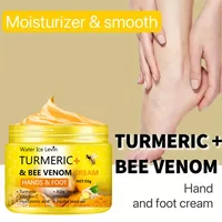 Curcuma veine d'abeille Anti-séchage fissure pied crème main craquelée réparation peau élimination soin crème pieds morts peau des mains 50g 5