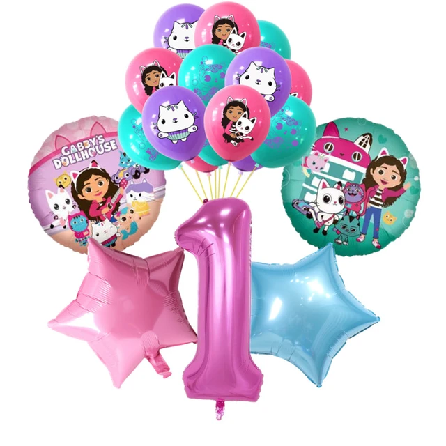 Ballons en Latex Gabby Courses House Chats pour Enfants, Fournitures  Cadeaux, Décoration de ixd'Anniversaire, Gabby Butter House, 12 , 10/20Pcs