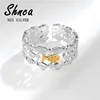 Creative Sweet 925 Sterling Silver New Fashion Shoal Of Fish Multilayer Bridal Sets Rings For Women Girl Fine Jewelry LR273 1