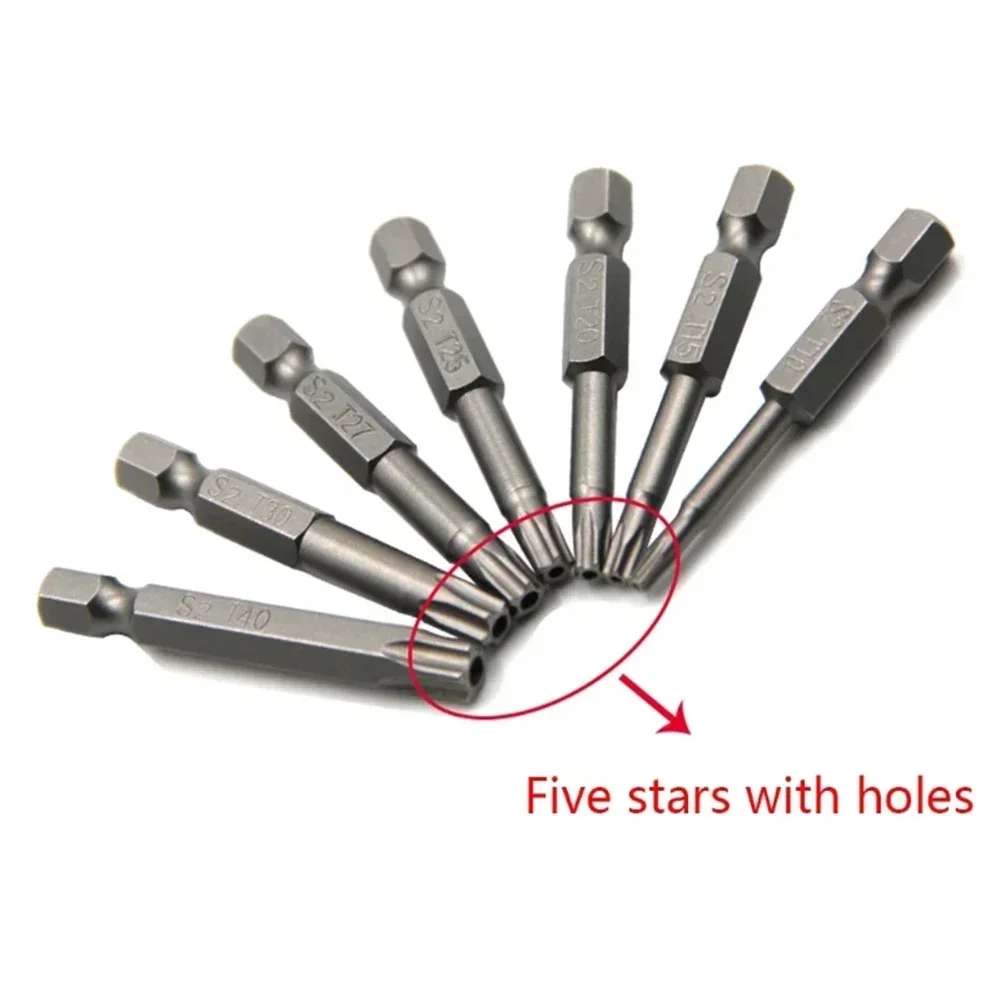 Sourcing Map T10 Torx-Bits, 50 Mm, Magnetisch, S2-Stahl – Für Schraubendreher & Bohrmaschinen