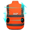 Summer Worker Cooling Vest Men Fan Vest Air Conditioning Clothes Luminous Fan Work Clothes Usb Fan Jacket Body Cooling Clothes 2