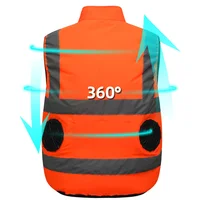 Summer Worker Cooling Vest Men Fan Vest Air Conditioning Clothes Luminous Fan Work Clothes Usb Fan Jacket Body Cooling Clothes 2