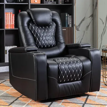Power Recliner Chair with USB Ports and Cup Holders 1