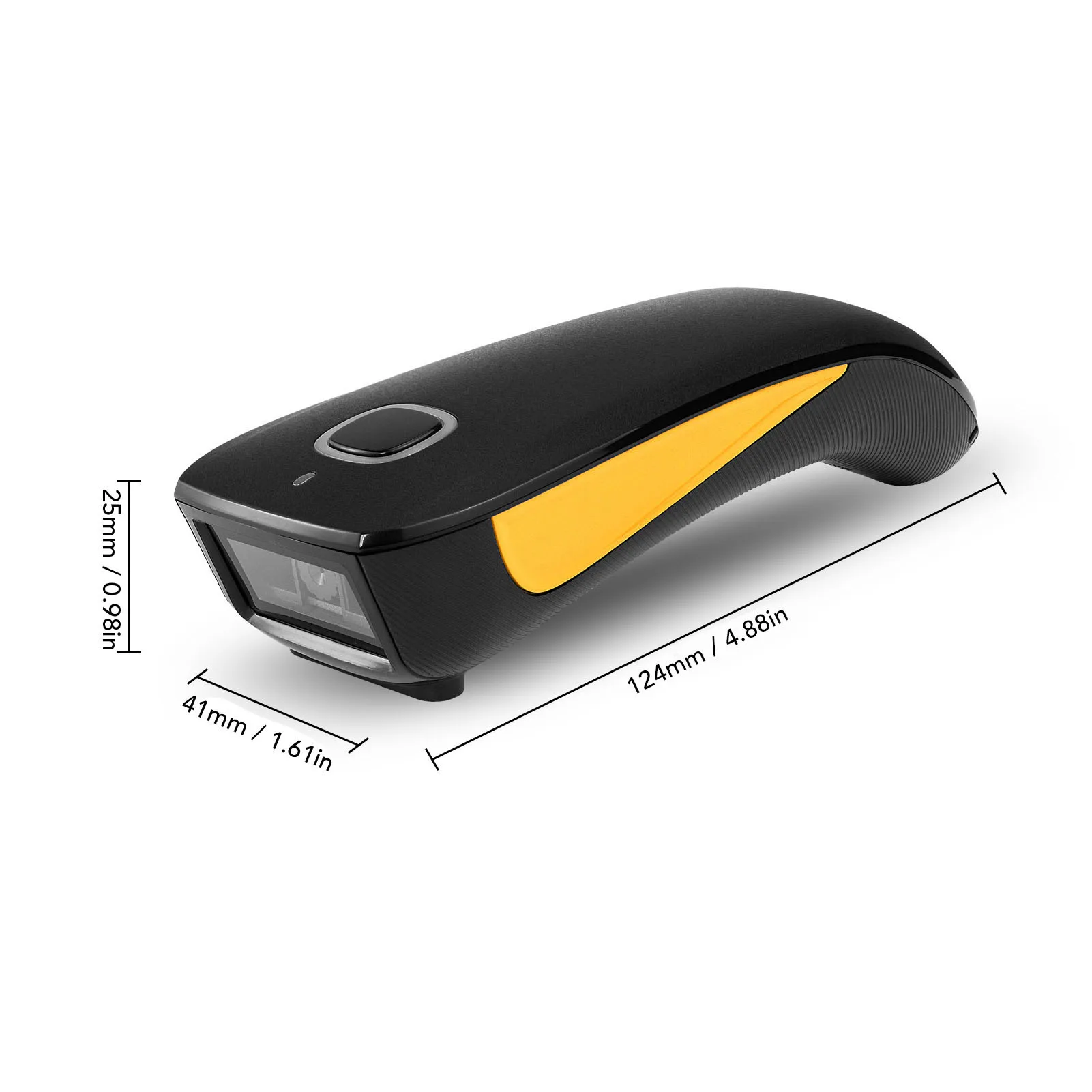 2.4G Wireless Small 1D 2D QR Pocket Barcode Scanner C750 BT USB Wired Rechargeable Portable QR Scanner Small Barcode Scanner