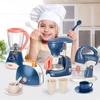 Mini Household Pretend Play Kitchen Appliances Toy Set with Coffee Maker Machine Blender Mixer and Toaster  for Kids Gifts 6