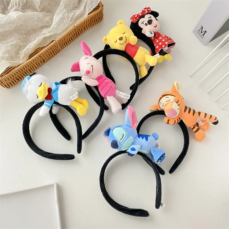 Cartoon Disney Mickey Mouse Donald Duck Stereo Headwear Pretend Toy Disneyland Hair Band Party Decoration Birthday Gifts