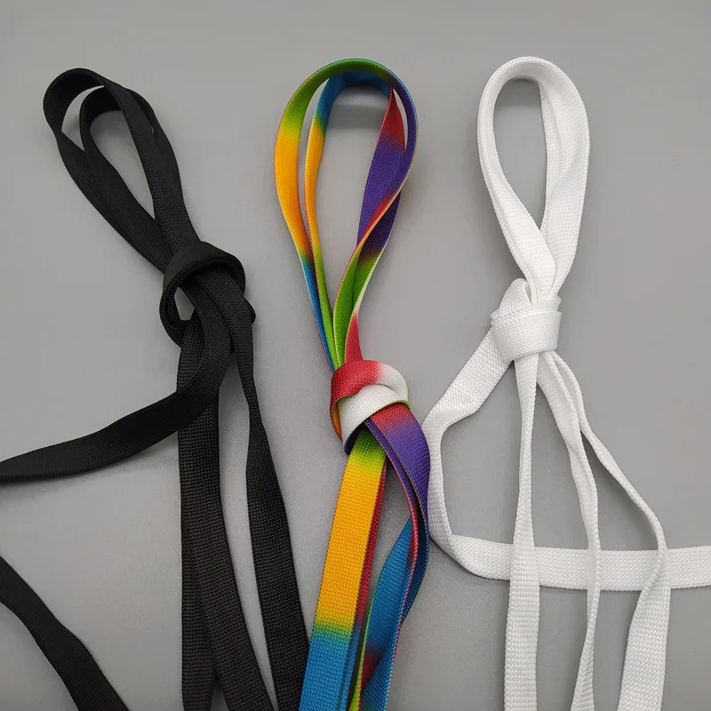 Gradient Color Shoelaces Rainbow Flat Laces Unisex 100CM 6 Colors