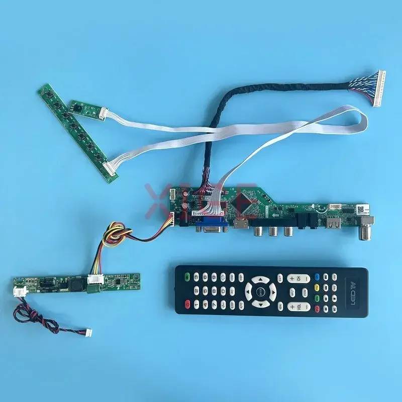 

Плата драйвера ЖК-контроллера для LM250WF2 M250HTN01, комплект LVDS 30-Pin VGA + HDMI + AV + USB дисплей, экран, аналоговый ТВ-сигнал 25 дюймов