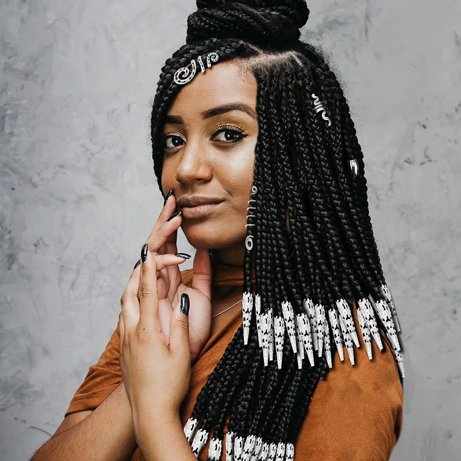 160 Accessori Capelli Dreadlocks - Gioielli Trecce Regolabili Oro/Argento | Decorazioni Capelli