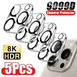 Premium Camera Lens Protector Glass - 5 - Pack Deluxe Protective Film Set - 5Pcs Lens Glass (For iPhone 12)