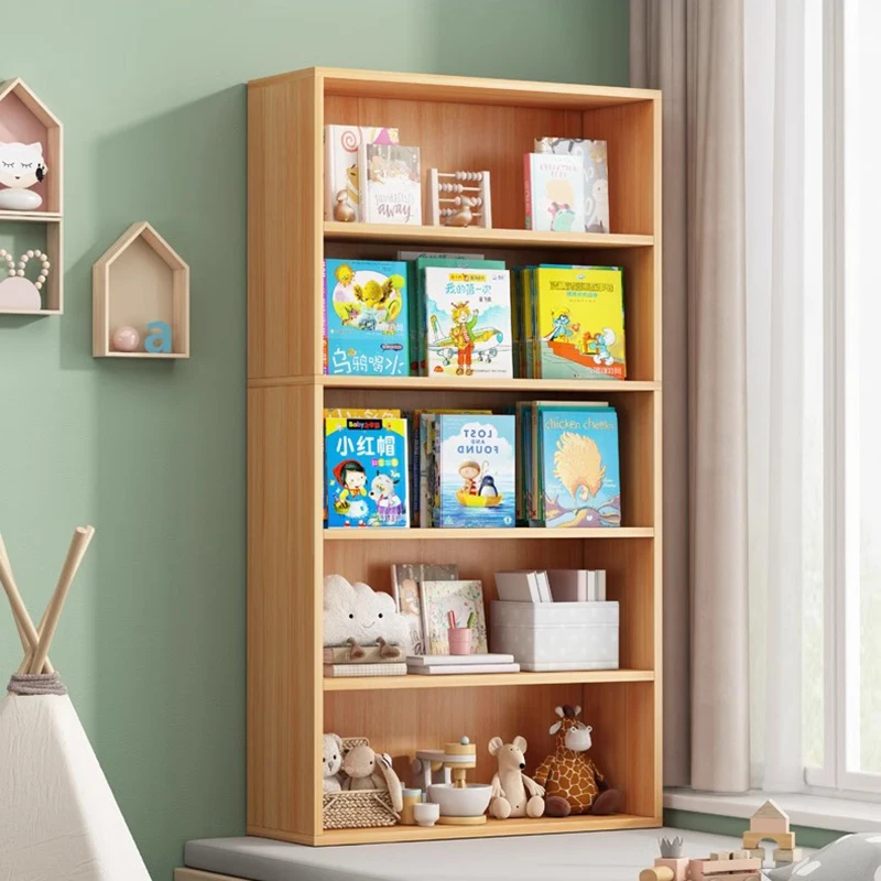 

Простой минималистичный Средний книжный шкаф, органайзер для хранения, дисплей, современные промышленные полки, боковой стол для библиотеки, мебель