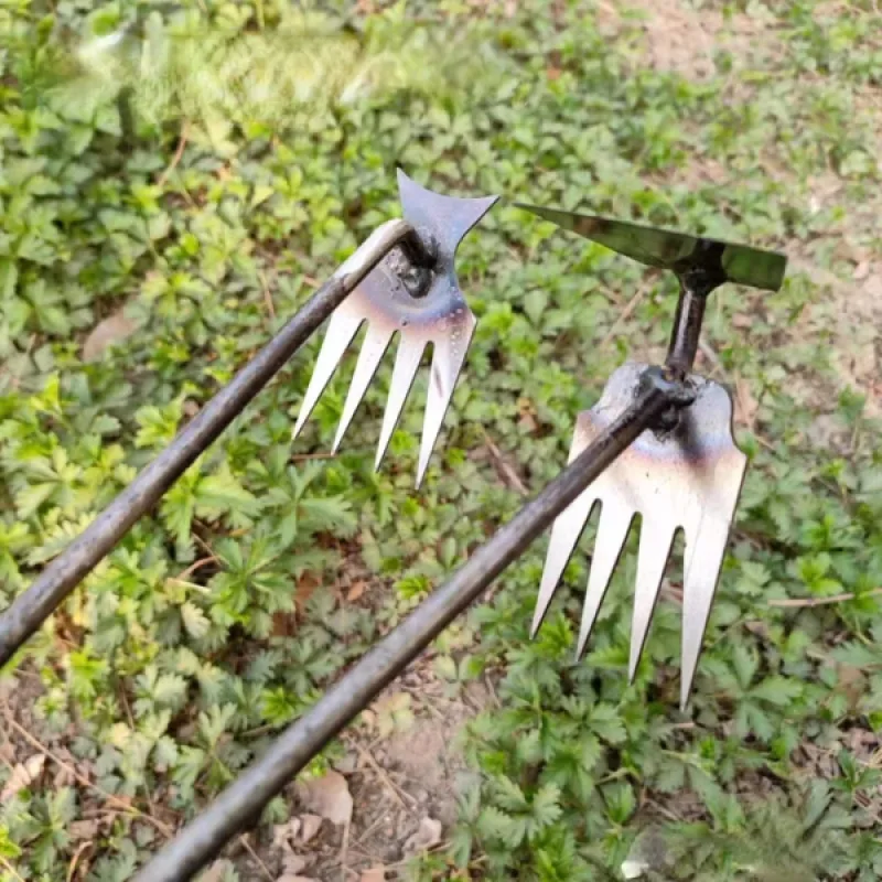 

O50 Weeding Hoe Rake Farm Tool Weeding Scarifier Artifact Agricultural Tools Tooth Nail Harrow Metal Harrow Gardening Weeding