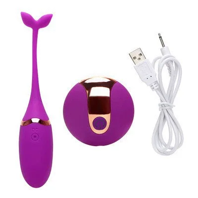 Wireless Remote Control Small Whale erotic kegel ball Vibration Comforter Small Tadpole Fish Tail Jumping ball Adult Products%