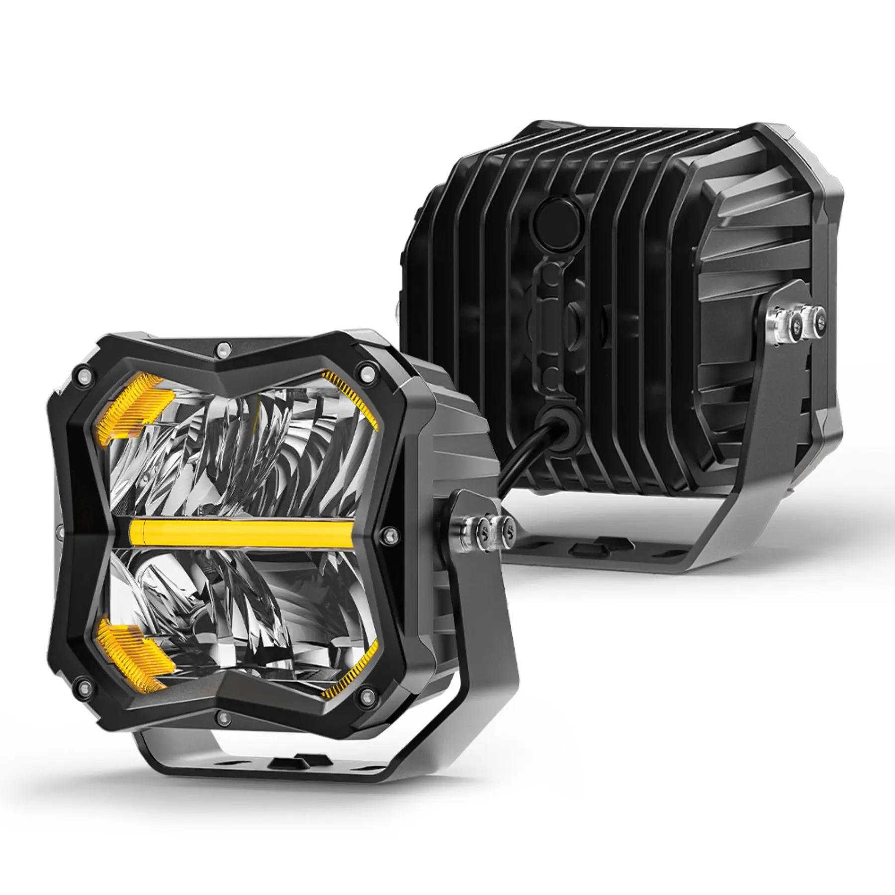 5inch Additional LED Headlights Work Light Bar Daytime LED Work 6000K Spot Comb