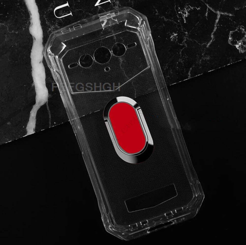 Enhanced Phone Cover with Back Ring Holder - TPU Soft Silicone Case, 6.58