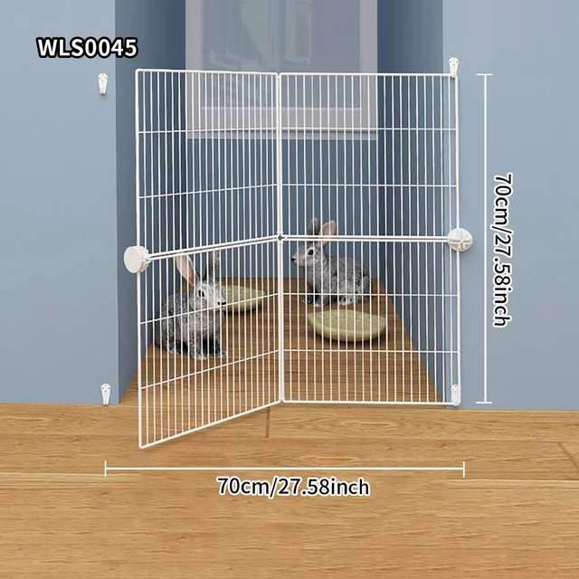 Pet Kitten Fence Encrypted Grids Free Splicing Cat Cage Rabbit Squirrel Small Pet Cage Puppy Cage Anti-Escape Grids Net Guinea Pig Fence Gate Fence 4