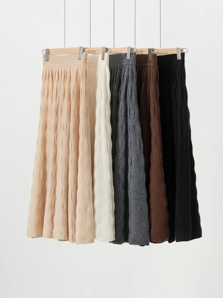 Women Cashmere Skirt - Material Close-up