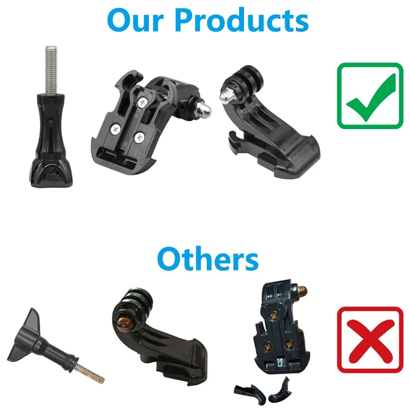 J-Hook Buckle Tripod Mount Adapter For GoPro Hero 13 12 11 10 9 8 7 5 3 SJCAM AKASO Insta360 DJI Osmo Action Camera Accessories