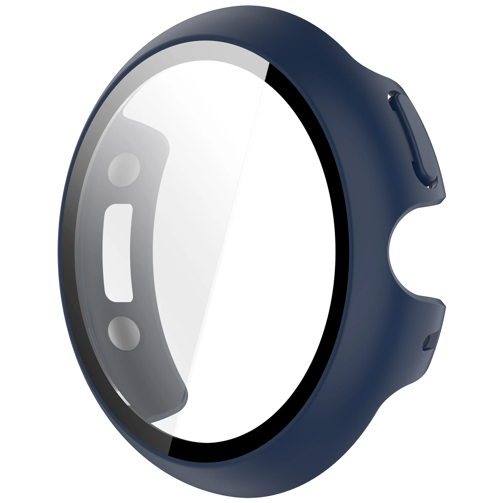 Premium Tempered Glass Protective Watch Case with Shell Bumper