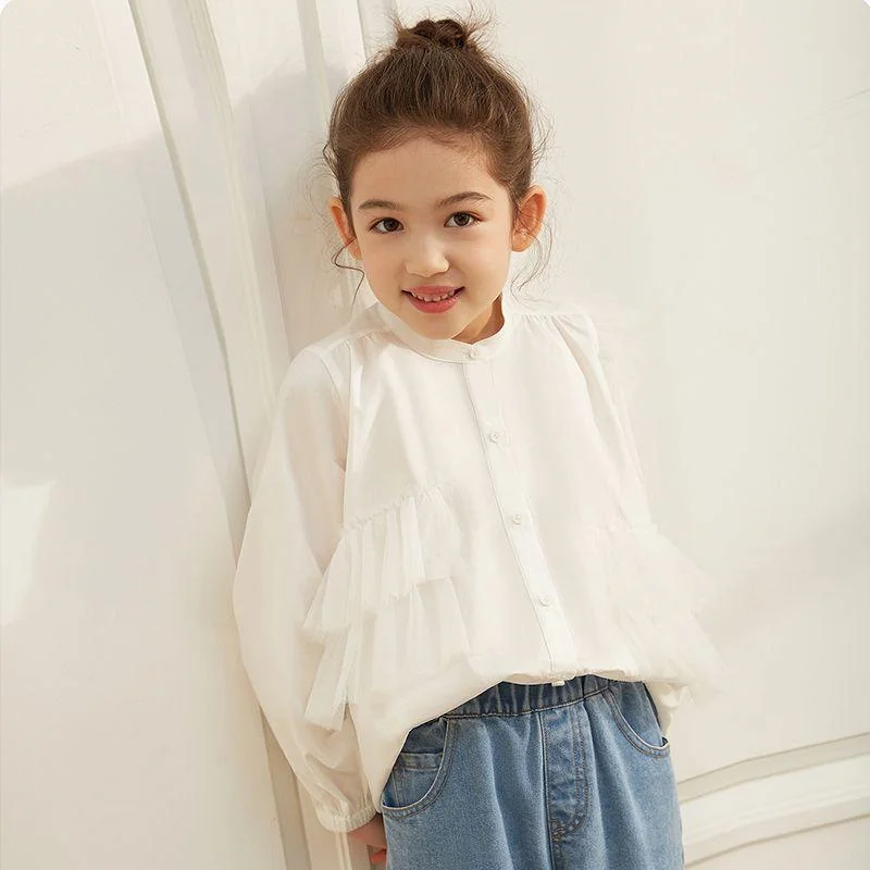 

Girls Baby's Kids Blouse Coat Jacket Outwear Cotton 2024 Cute Spring Autumn Shirts Outwear Teenagers Overcoat Children's Clothin