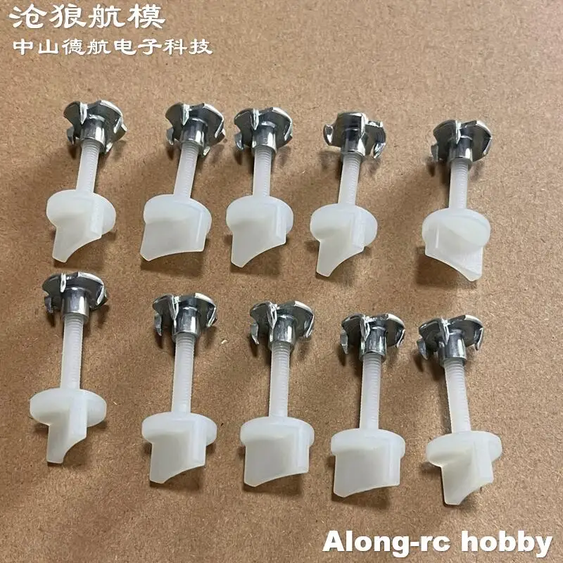 10 Stück 4 mm oder 5 mm oder 6 mm Nylon-Schrauben, Handschrauben für Modellflugzeuge, DIY RC-Flugzeug, Flugzeug, Gasflugzeug, Teil
